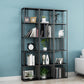 Glam Shelves Included Bookcase Standard Metal Open Back Bookshelf