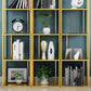 Glam Shelves Included Bookcase Standard Metal Open Back Bookshelf