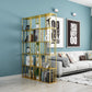 Glam Shelves Included Bookcase Standard Metal Open Back Bookshelf