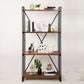 Wooden Open Back Bookshelf Etagere Industrial Bookcase with Shelves Clearhalo 'Bookcases' 'furn' 'furn_bookcases' 'Furniture' 'Office Furniture' 6801955