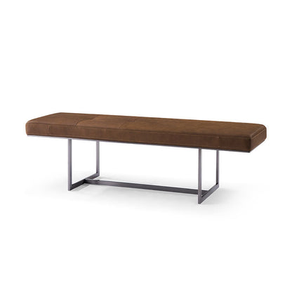 15.6" W Industrial Entryway Bench Rectangle Seating Bench with Upholstered Clearhalo 'Benches' 'Chairs & Seating' 'furn' 'furn_benches' 'Furniture' 'Living Room Furniture' 6807098