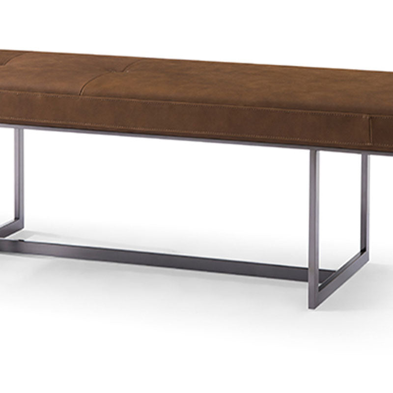 15.6" W Industrial Entryway Bench Rectangle Seating Bench with Upholstered Clearhalo 'Benches' 'Chairs & Seating' 'furn' 'furn_benches' 'Furniture' 'Living Room Furniture' 6807099