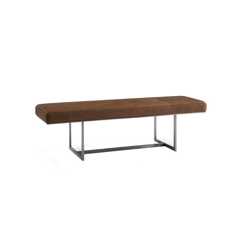 15.6" W Industrial Entryway Bench Rectangle Seating Bench with Upholstered Clearhalo 'Benches' 'Chairs & Seating' 'furn' 'furn_benches' 'Furniture' 'Living Room Furniture' 6807103