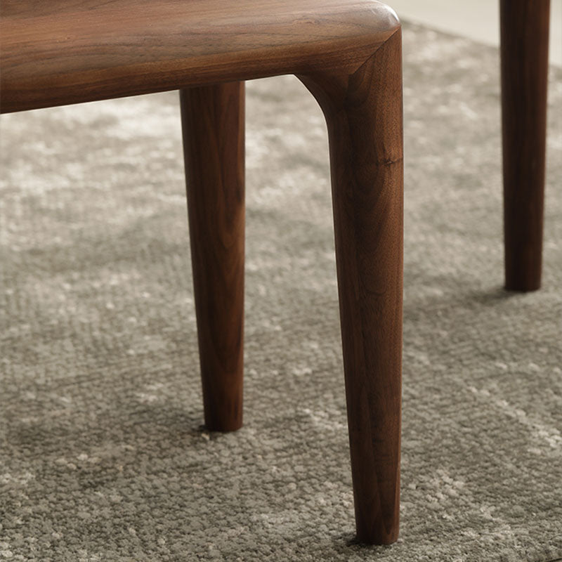 Panca in legno massiccio contemporaneo panca posti a sedere in marrone con gambe