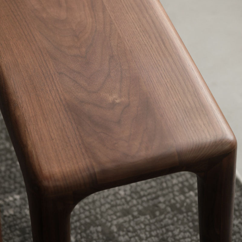 Panca in legno massiccio contemporaneo panca posti a sedere in marrone con gambe