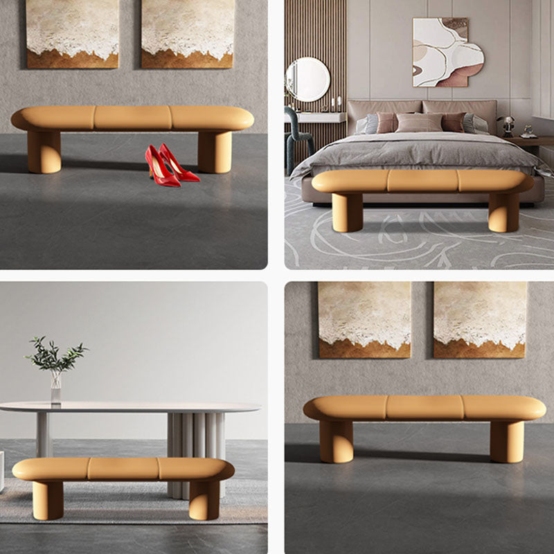 Bedroom Upholstered Bench Contemporary Seating Bench with Legs Clearhalo 'Benches' 'Chairs & Seating' 'furn' 'furn_benches' 'Furniture' 'Living Room Furniture' 6807144