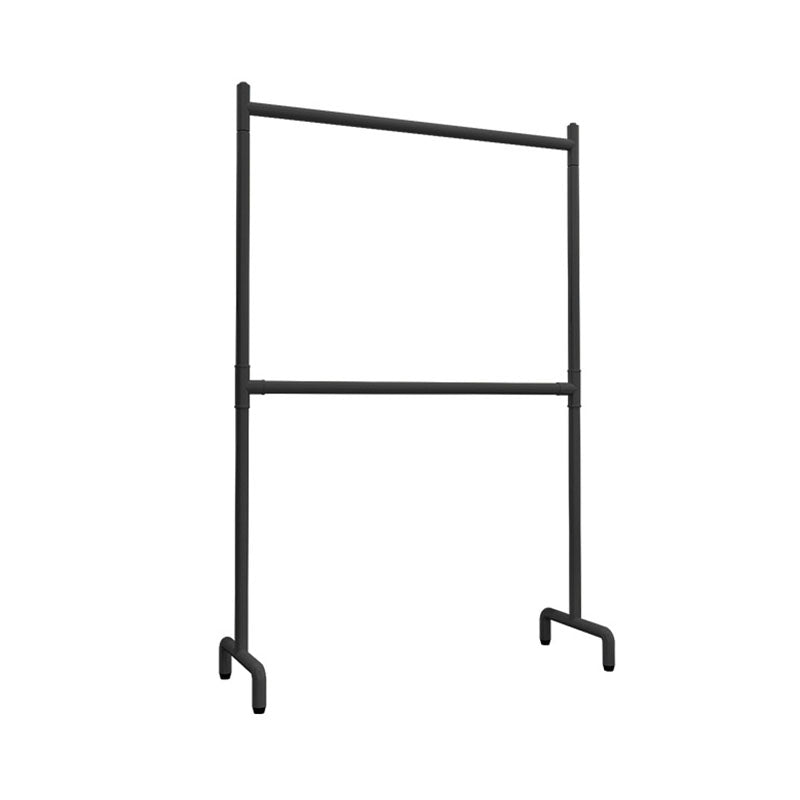 Contemporáneo Hall Tree Metal enmarcado 2 colgante de entrada de riel colgante