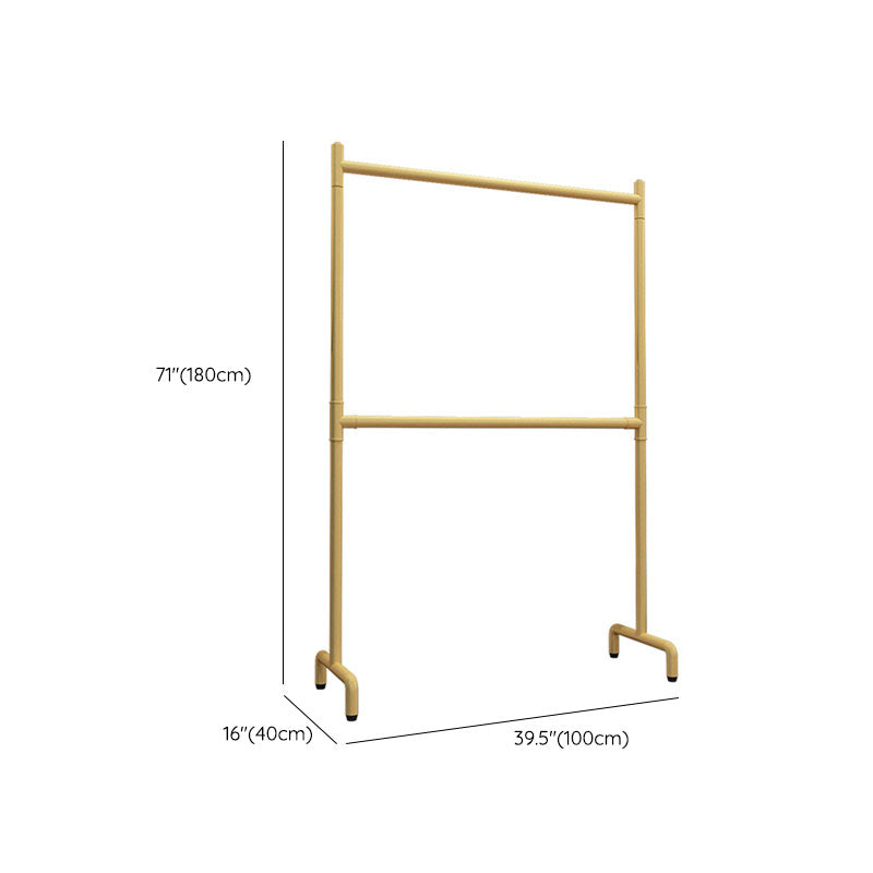 Contemporáneo Hall Tree Metal enmarcado 2 colgante de entrada de riel colgante