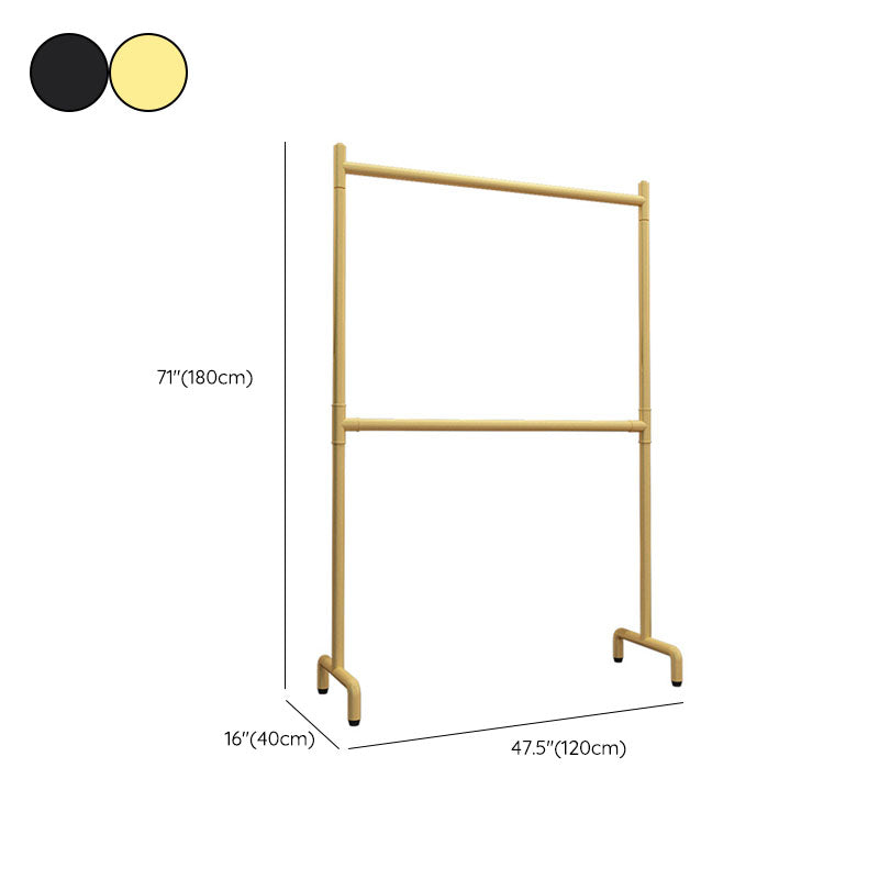 Contemporáneo Hall Tree Metal enmarcado 2 colgante de entrada de riel colgante