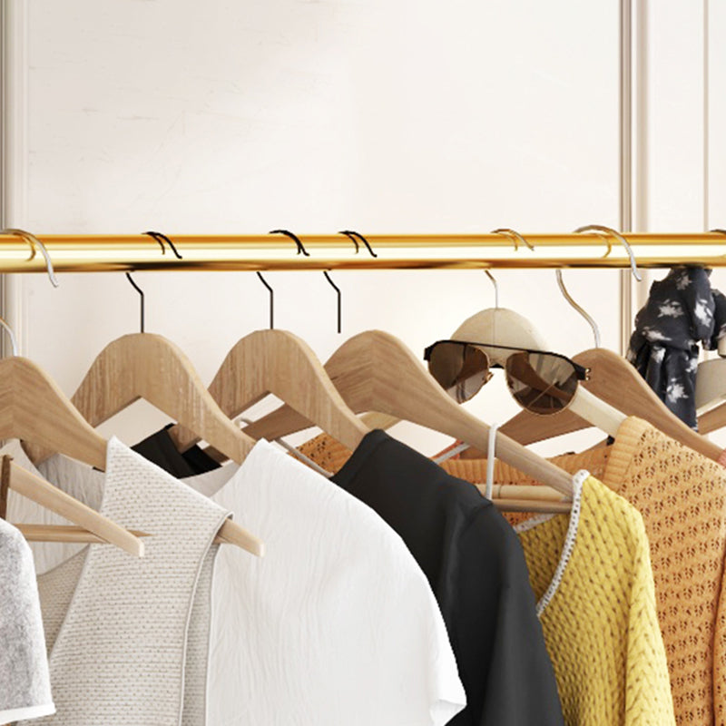 Modern Style Coat Rack Multilayer Shelves Metallic Free Standing Coat Rack Clearhalo 'Entry & Mudroom Furniture' 'furn' 'furn_hall_tree_coat_racks' 'Furniture' 'Hall Trees & Coat Racks' 'hall_tree_coat_racks' 6807471