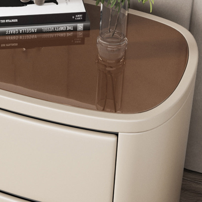 Contemporary Accent Table Nightstand Drawer Storage Antique Finish Bed Nightstand Clearhalo 'Bedroom Furniture' 'furn' 'furn_night_stand' 'Furniture' 'night_stand' 'Nightstands' 6810516