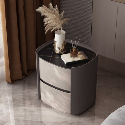 モダンなアクセントテーブルナイトスタンドアンティークフィニッシュベッドナイトスタンドの引き出し付き