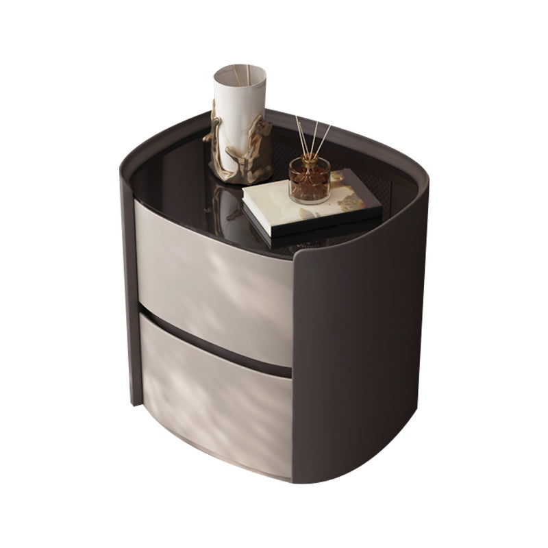 モダンなアクセントテーブルナイトスタンドアンティークフィニッシュベッドナイトスタンドの引き出し付き