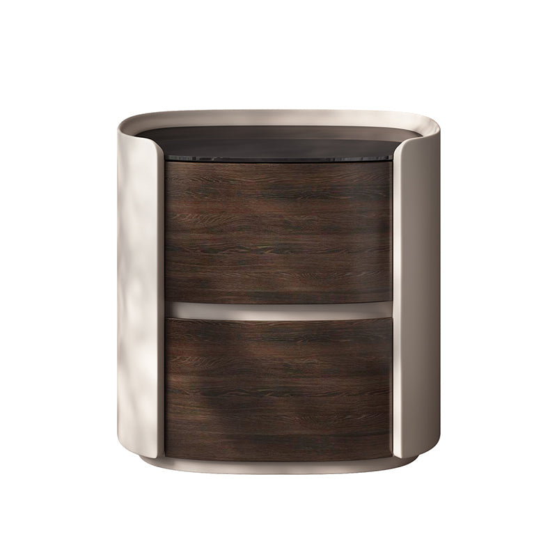 Contemporary Accent Table Nightstand Antique Finish Nightstand with Drawers Clearhalo 'Bedroom Furniture' 'furn' 'furn_night_stand' 'Furniture' 'night_stand' 'Nightstands' 6810573