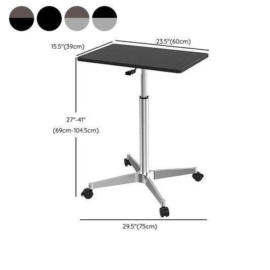 Scrivania in piedi a forma di rettangolare scrivania nera/grigia per ufficio