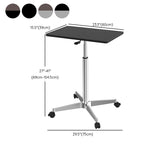 Rectangular Shaped Standing Desk Black/Grey Writing Desk for Office