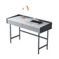Scrivania rettangolare in pietra moderna 29,53 "scrivania alta con 2 cassetti