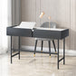 Scrivania rettangolare in pietra moderna 29,53 "scrivania alta con 2 cassetti