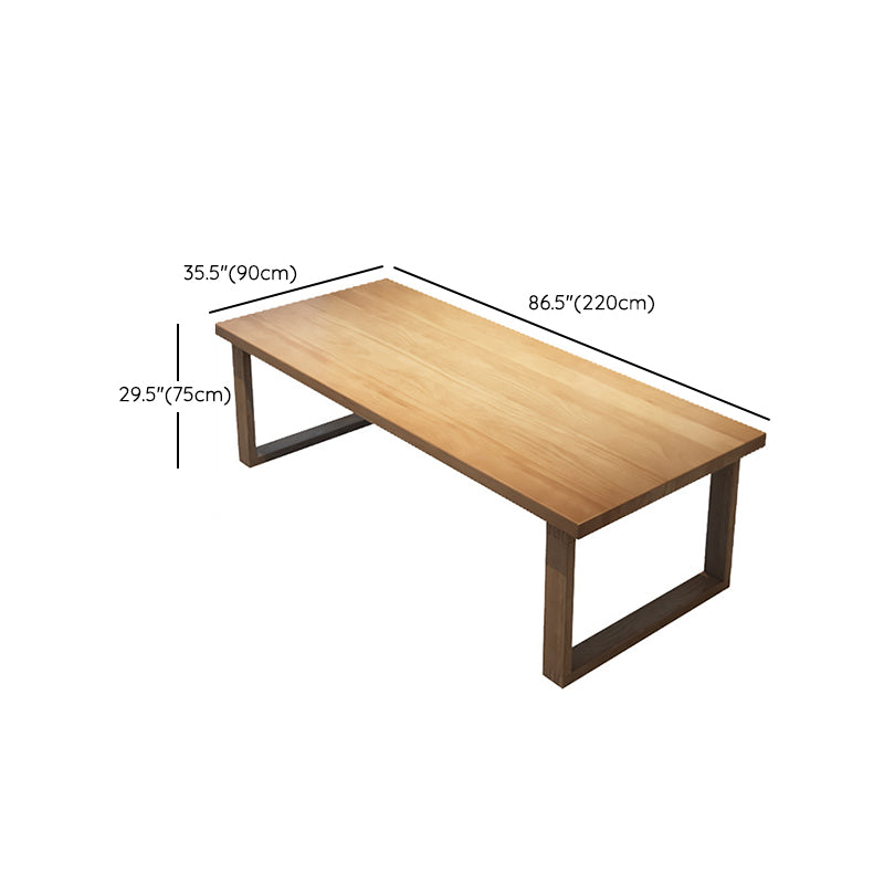 Zeitgenössischer rechteckiger Bürokiefernkiefern Schreibtisch für Büro
