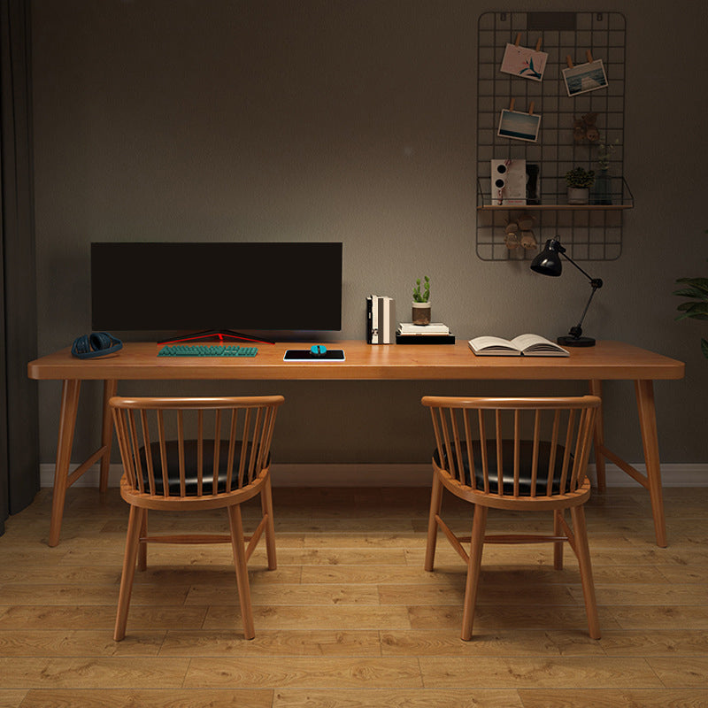 Scrivania d'ufficio curva contemporanea scrivania in legno solido per ufficio