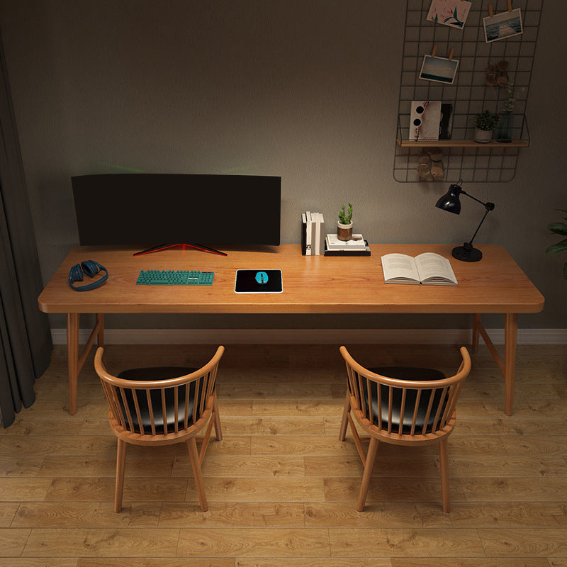 Scrivania d'ufficio curva contemporanea scrivania in legno solido per ufficio