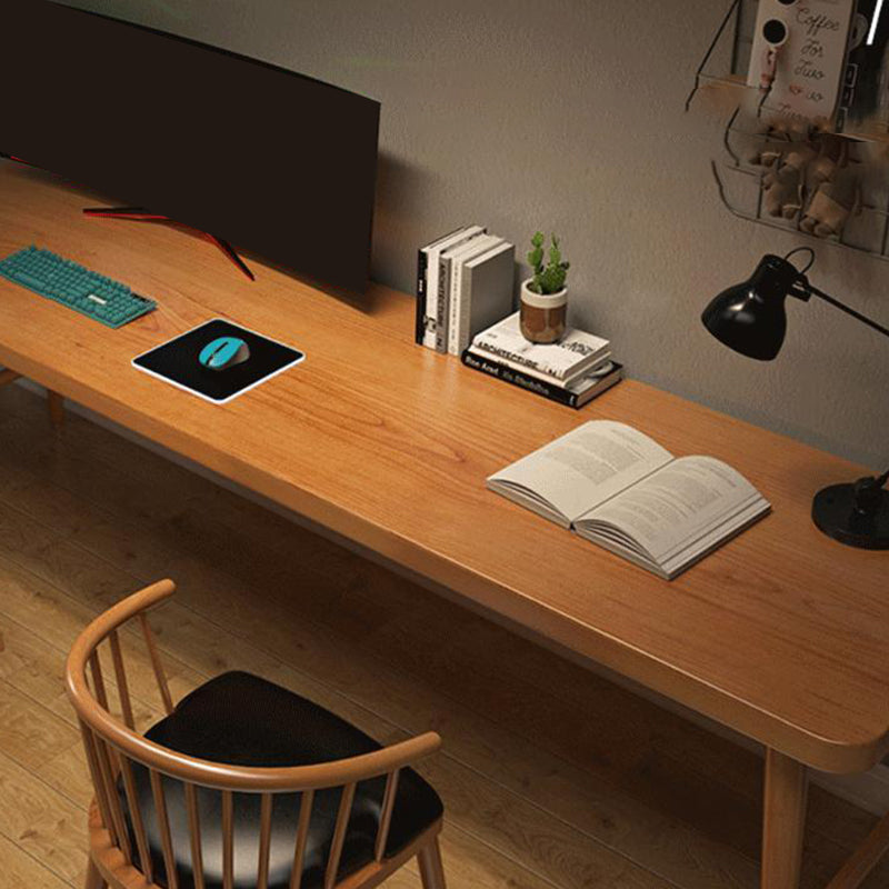 Scrivania d'ufficio curva contemporanea scrivania in legno solido per ufficio