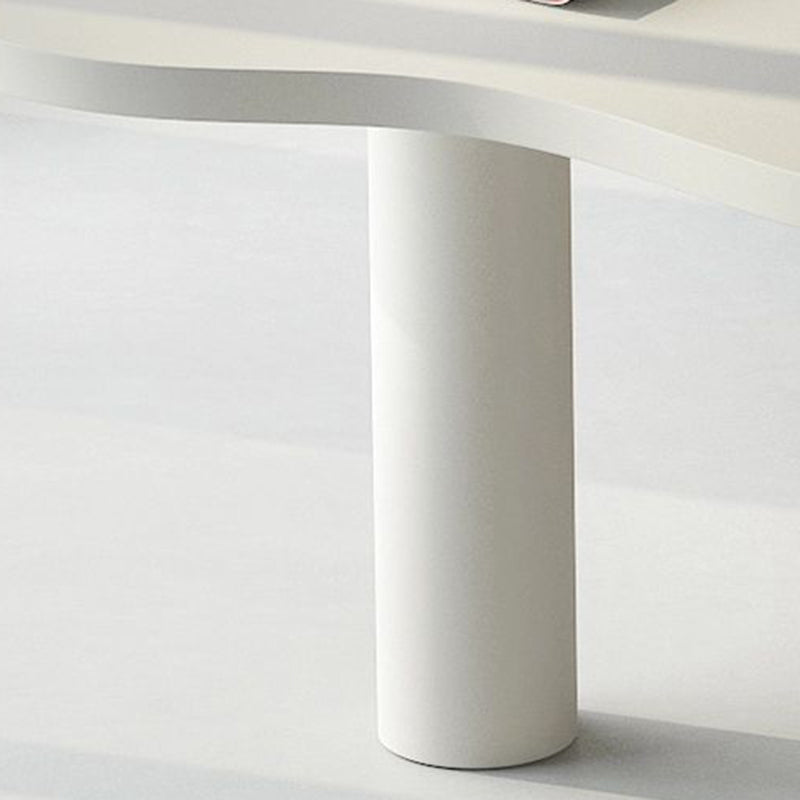 Tavolo da laptop per ufficio a forma speciale Scrivania bianca / nera per ufficio