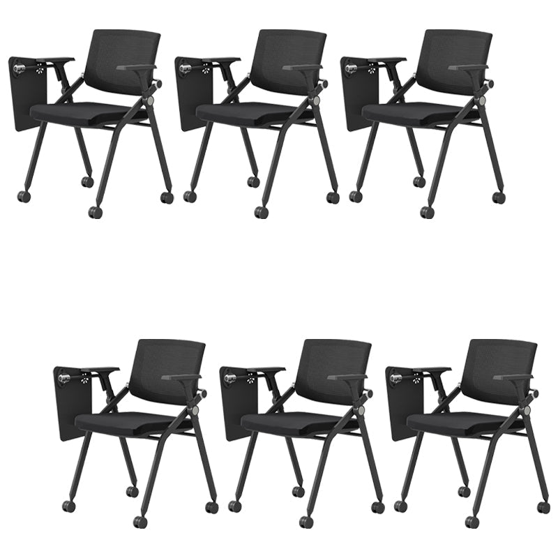 31.2インチの高さデスクチェア腕付き現代的な金属オフィスチェア