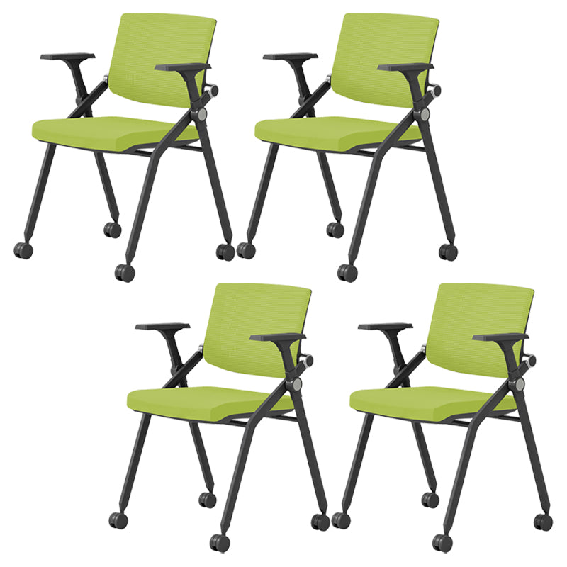 31.2インチの高さデスクチェア腕付き現代的な金属オフィスチェア