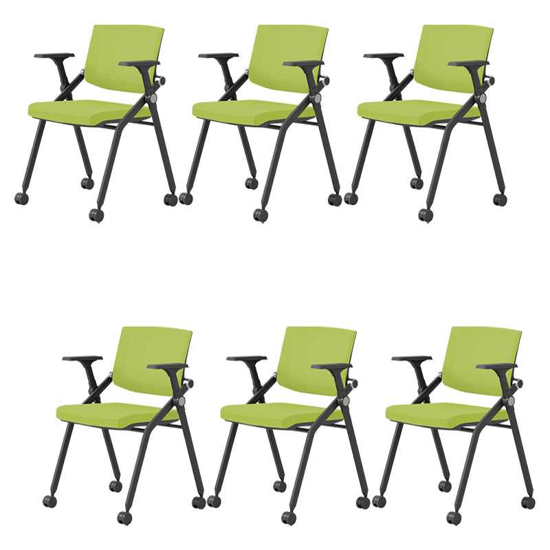 31.2インチの高さデスクチェア腕付き現代的な金属オフィスチェア