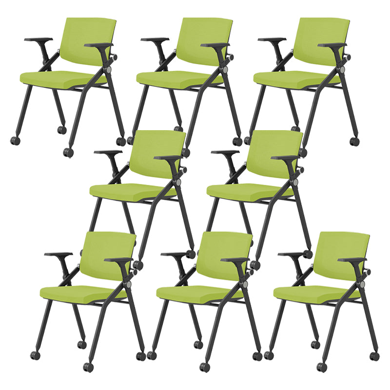 31.2インチの高さデスクチェア腕付き現代的な金属オフィスチェア