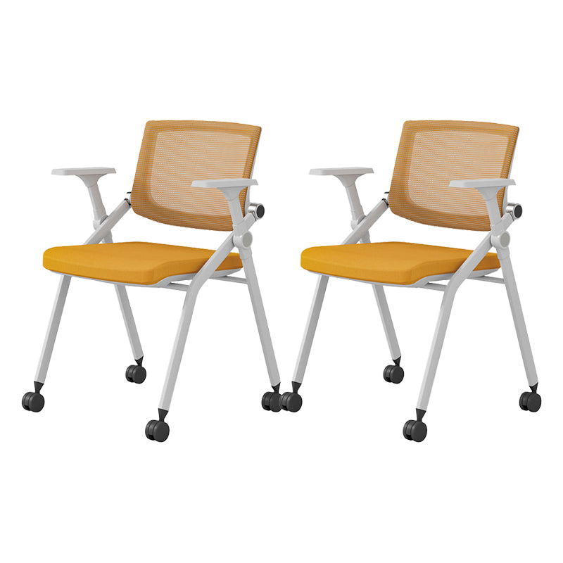 31.2インチの高さデスクチェア腕付き現代的な金属オフィスチェア