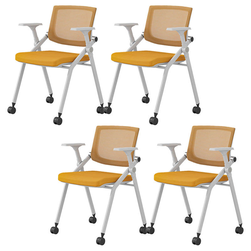 31.2インチの高さデスクチェア腕付き現代的な金属オフィスチェア