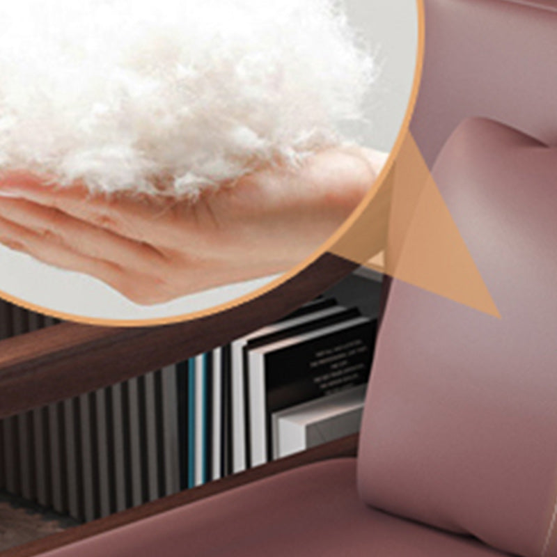 Canapé-lit en caoutchouc avec boîte de canapé de bras incliné en faux cuir en cuir en cuir