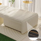 Pillow Back Convertible Sofa with Storage Glam Fabric Sofa Bed Clearhalo 'furn' 'furn_futons' 'Furniture' 'Futons & Daybeds' 'Futons' 'Living Room Furniture' 6811660