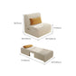 Pillow Back Convertible Sofa with Storage Glam Fabric Sofa Bed Clearhalo 'furn' 'furn_futons' 'Furniture' 'Futons & Daybeds' 'Futons' 'Living Room Furniture' 6811666