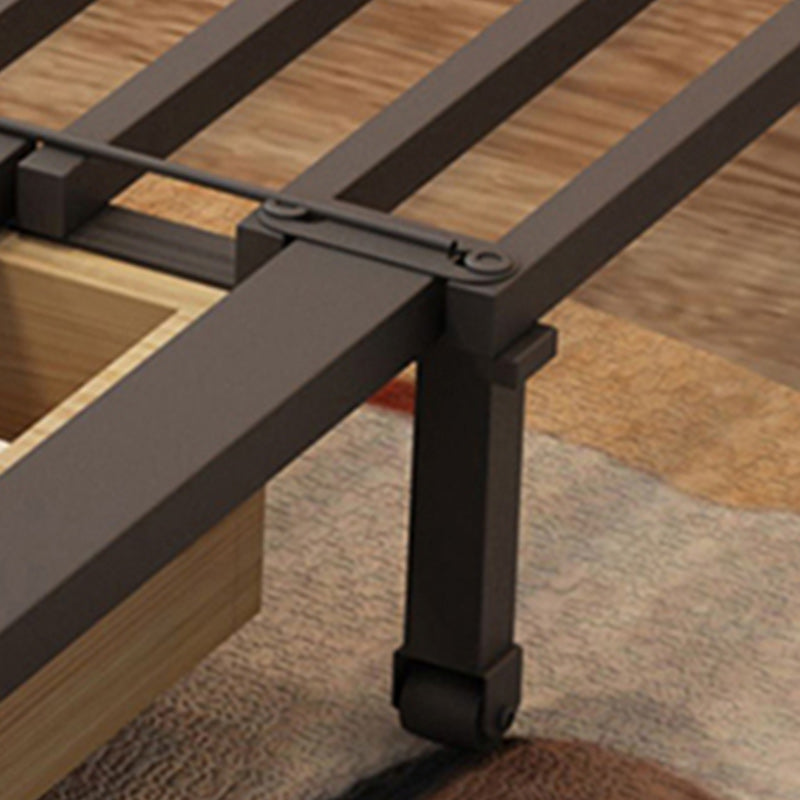 Scandinavain futon canapé-lit faux rangement en cuir futon avec matelas