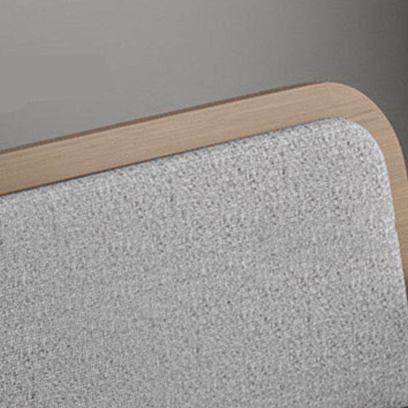 Sleeper tapizado en un futón y colchón de madera maciza gris con almacenamiento