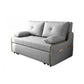 STOCK FUTON in futon e materasso in tessuto moderno grigio con cuscini