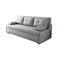 STOCK FUTON in futon e materasso in tessuto moderno grigio con cuscini