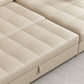 33"H Scandinavian Sofa Bed White Cushion Back Sleeper Sofa with Storage Clearhalo 'furn' 'furn_futons' 'Furniture' 'Futons & Daybeds' 'Futons' 'Living Room Furniture' 6811771