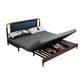 31 "divano futon largo glam in pelle grigio divano per dormiente futon