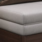 31 "divano futon largo glam in pelle grigio divano per dormiente futon