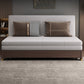31 "divano futon largo glam in pelle grigio divano per dormiente futon