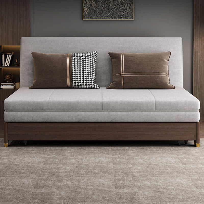 31 "divano futon largo glam in pelle grigio divano per dormiente futon
