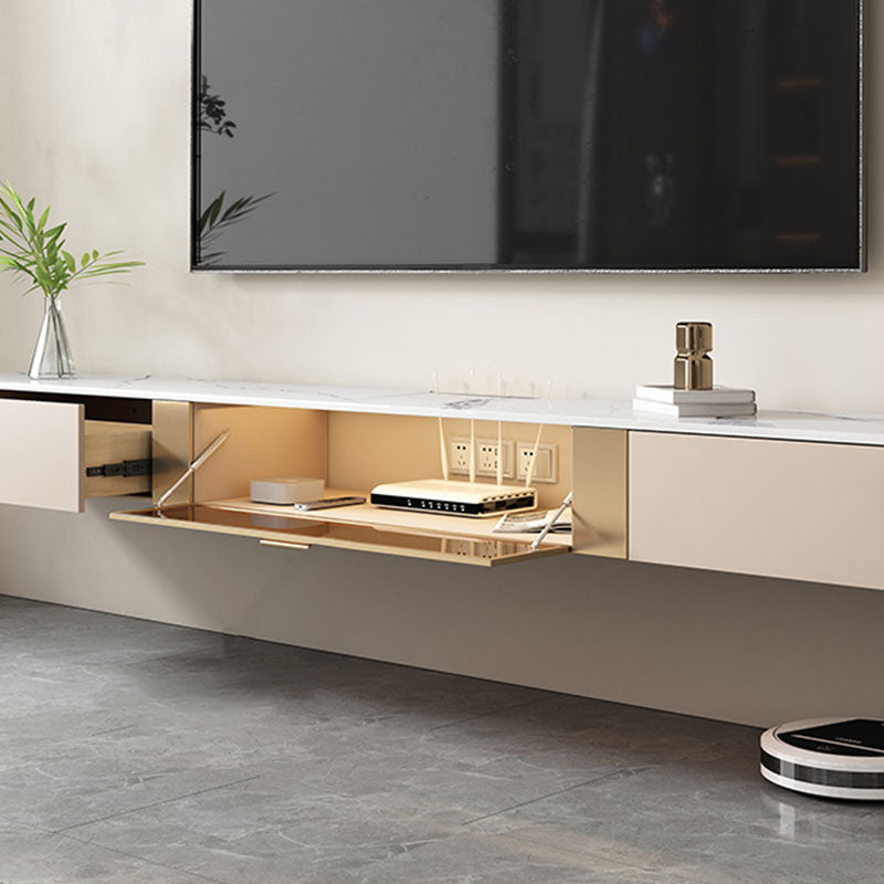 Enclosed Storage TV Stand Console Stone TV Media Console with Drawers Clearhalo 'furn' 'furn_tv_stands_entertainment_centers' 'Furniture' 'Living Room Furniture' 'TV Stands & Entertainment Centers' 'TV Stands & Media Storage Furniture' 'tv_stands_entertainment_centers' 6812082