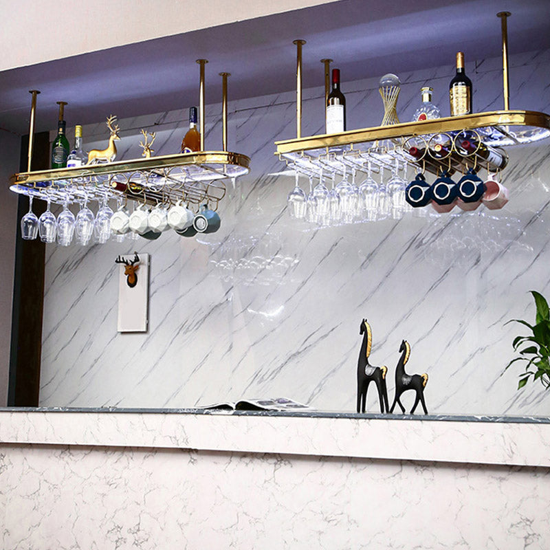 Modern Hanging Wine Rack Holder Stainless Steel Wine Glass Stemware Rack Holder Clearhalo 'furn' 'furn_wine_racks' 'Furniture' 'Kitchen & Dining Furniture' 'Wine Racks' 'wine_racks' 6812277