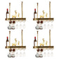 Modern Hanging Wine Rack Holder Stainless Steel Wine Glass Stemware Rack Holder 24"L x 12"W x 8"H 4 Piece Set Clearhalo 'furn' 'furn_wine_racks' 'Furniture' 'Kitchen & Dining Furniture' 'Wine Racks' 'wine_racks' 6812281