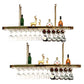 Modern Hanging Wine Rack Holder Stainless Steel Wine Glass Stemware Rack Holder 59"L x 12"W x 8"H 2 Piece Set Clearhalo 'furn' 'furn_wine_racks' 'Furniture' 'Kitchen & Dining Furniture' 'Wine Racks' 'wine_racks' 6812299