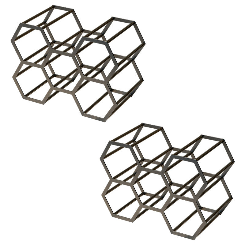 Glam Tabletop portainiera per vino in metallo porta bottiglia per soggiorno